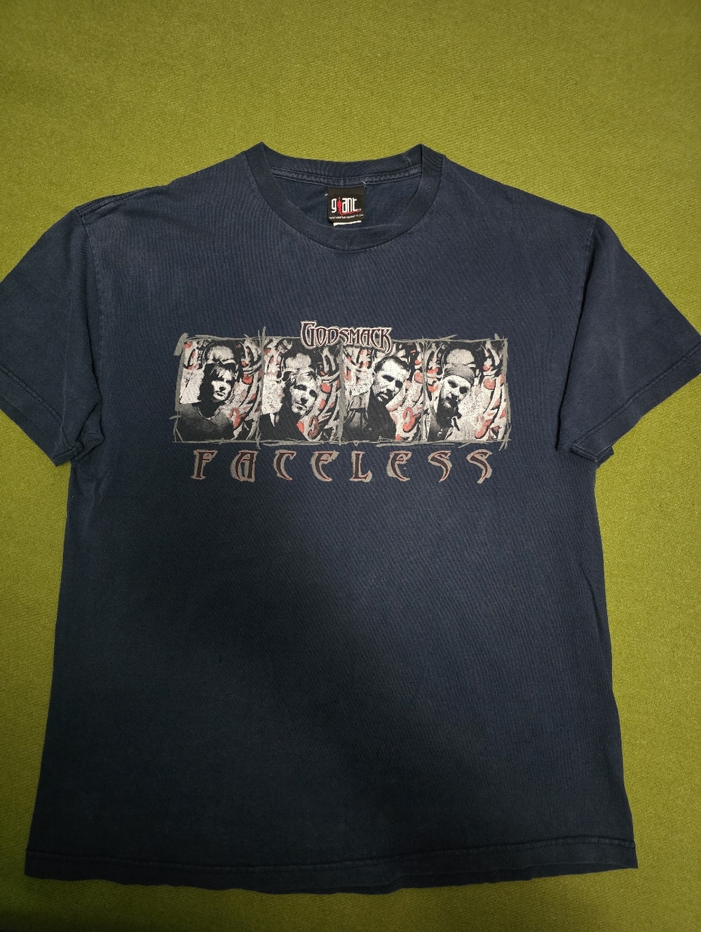 Vintage 2003 Godsmack "Faceless" tour t-shirt